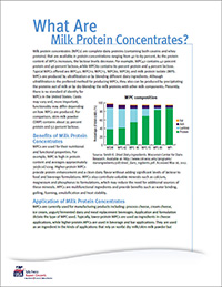 milk protein concentrates